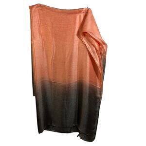 Coco Puss Pink-Gray Umbre Beach Cover-Up Sarong Scarf Wrap 72X52
